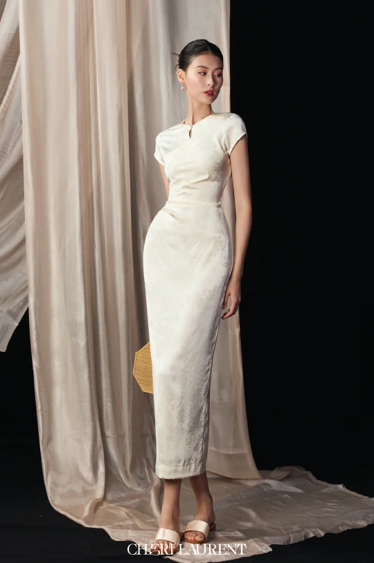 Lena Dress - Trắng Kem